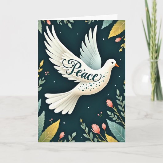 Peace Dove Greeting Card カード (正面)