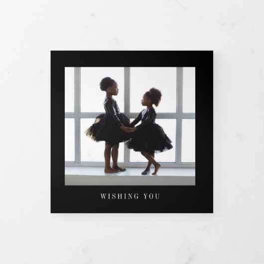 Peace Dove Holidayの写真数々の 三つ折りクリスマスカード (カバー)