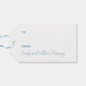 Peace Dove Illustrated Christmas ギフトタグ (裏面横)