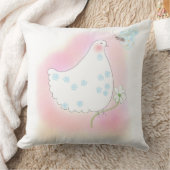 Peace Dove, pink pillow クッション (ブランケット)
