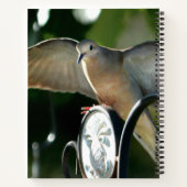 Peace Dove Spread Wings Photographic ノートブック (裏面)