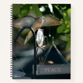 Peace Dove Spread Wings Photographic ノートブック (正面)