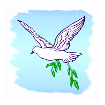 Peace Dove with Olive Branch Artポスター