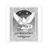 Peace Dove With Olive Sprig Decor Greeting Card セルフインキングスタンプ (デザイン)