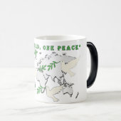 Peace Dove World Map Mug モーフィングマグカップ (正面右)