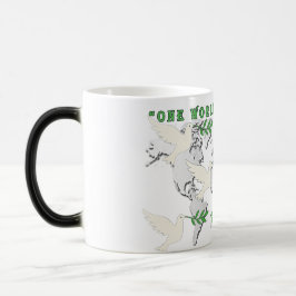 Peace Dove World Map Mug モーフィングマグカップ