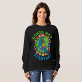 Peace Earth Day Everyday 60s 70s Hippie Retro Envi スウェットシャツ (正面フル)