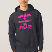 "PEACE EQUATION"かわいいデザイン。買今 パーカ (正面)