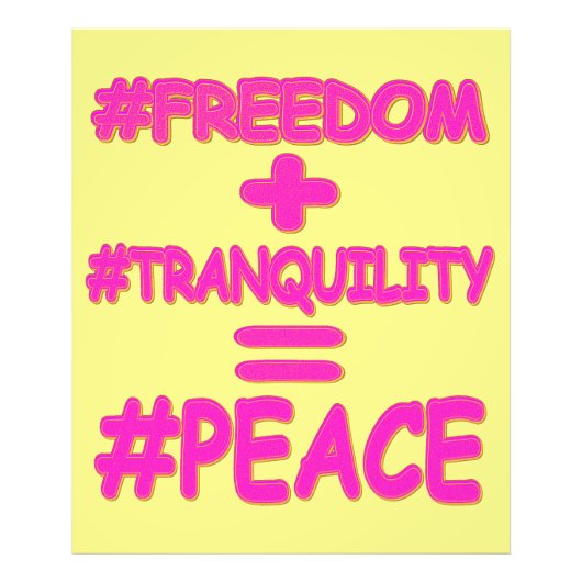 "PEACE EQUATION"かわいいデザイン。買今 フォトプリント            (正面)