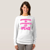 "PEACE EQUATION"かわいいデザイン。買今 Tシャツ (正面フル)
