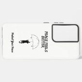 Peace Feels Better – Editable Quote Cat Samsung Ph Galaxyケース (裏面横)