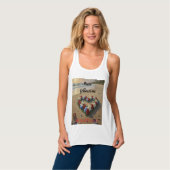 Peace Follows Me Beautiful Beach Floral T-Shirt タンクトップ (正面フル)