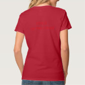 Peace Follows Me Beautiful Beach Floral T-Shirt Tシャツ (裏面)