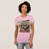 Peace Follows Me Beautiful Beach Floral T-Shirt Tシャツ (正面フル)