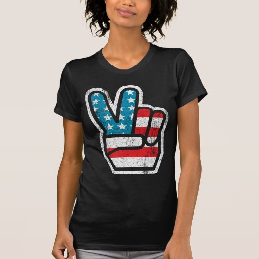 Peace For Americaシャツ Tシャツ (正面)