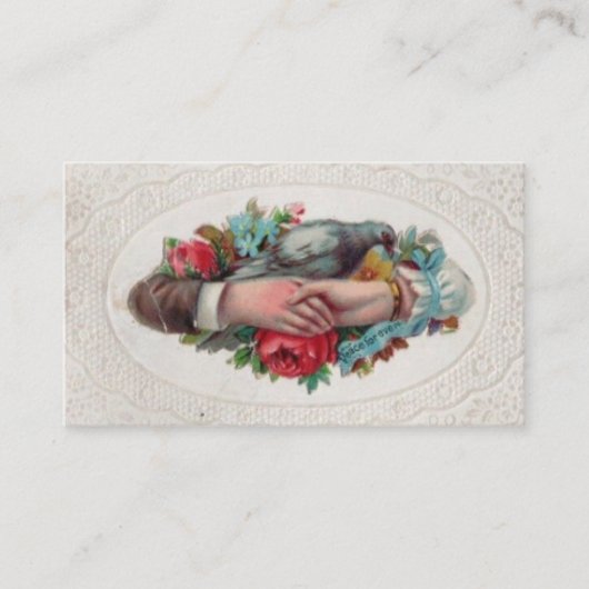 Peace for ever - ビクトリアン Calling Cards 名刺 (正面)