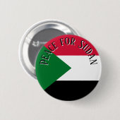 Peace for Sudan Button Pin  Solidarity & Awareness 缶バッジ (正面&裏面)