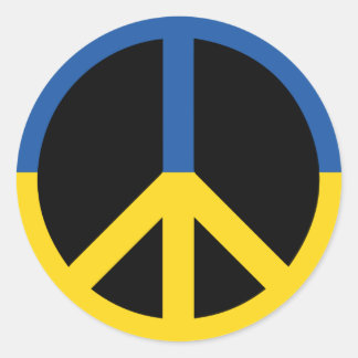 peace for ukraine ラウンドシール