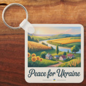 Peace for Ukraine. keychain キーホルダー (正面)