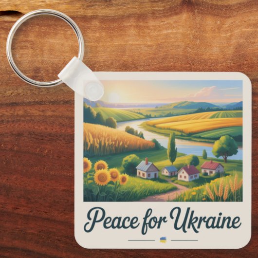 Peace for Ukraine. keychain キーホルダー (正面)