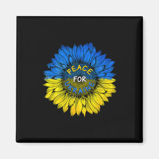 Peace For Ukraine Shirt Ukraine Sunflower Ukrainia マグネット