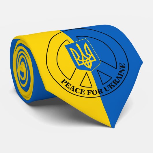 Peace for Ukraine, Ukraine Flag, Emblem ネクタイ (ロール)