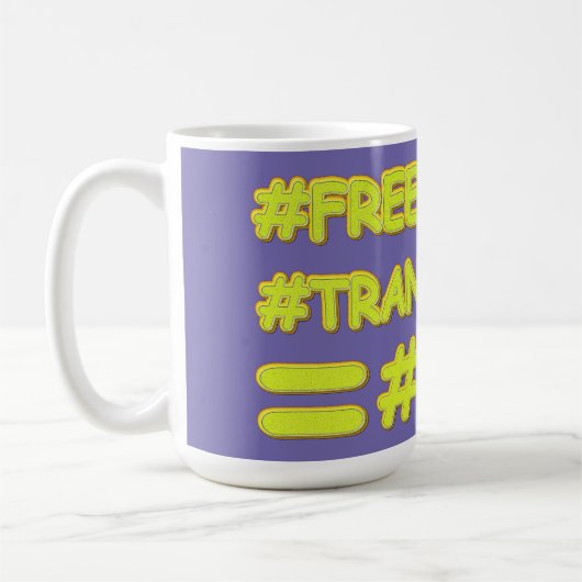 "PEACE FORMULA EQUATION"かわいいデザイン。買今 コーヒーマグカップ (左)