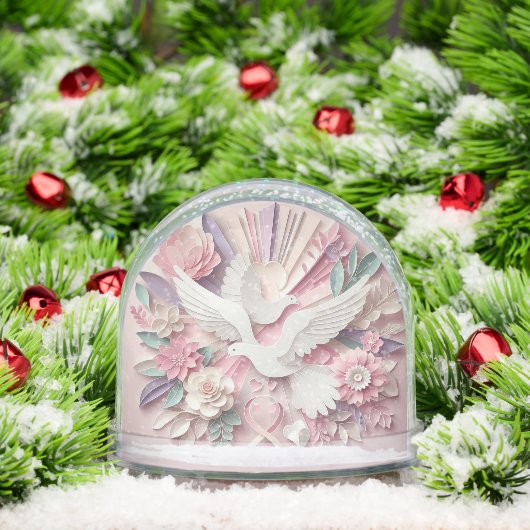 Peace & Grace – Dove and Cross Papercut Pastel Art (クリスマス)