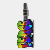 Peace Graffitiラゲッジタグ ラゲッジタグ (正面縦)