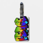 Peace Graffitiラゲッジタグ ラゲッジタグ (裏面縦)