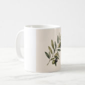 Peace Grows Here | Vintage Olive Branch Botanical  コーヒーマグカップ (正面左)