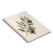 Peace Grows Here | Vintage Olive Branch Botanical ノートブック (右側)