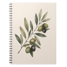 Peace Grows Here | Vintage Olive Branch Botanical  ノートブック