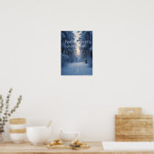 Peace Grows in Cold Places – Winter Calm Art Print ポスター (キッチン)
