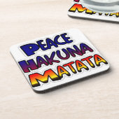 Peace Hakuna Matataギフト製品 コースター (左側)