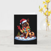 Peace Handベルギーマリノワスクリスマスライトウィメンズ カード (黄色い花)