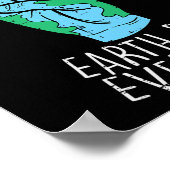 Peace Hand Earth Day Everyday Environment Men Woom ポスター (角)