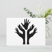 PEACE HANDS UNITYアイコンやる気を起こさせるのロゴシンボル (スタンド正面)