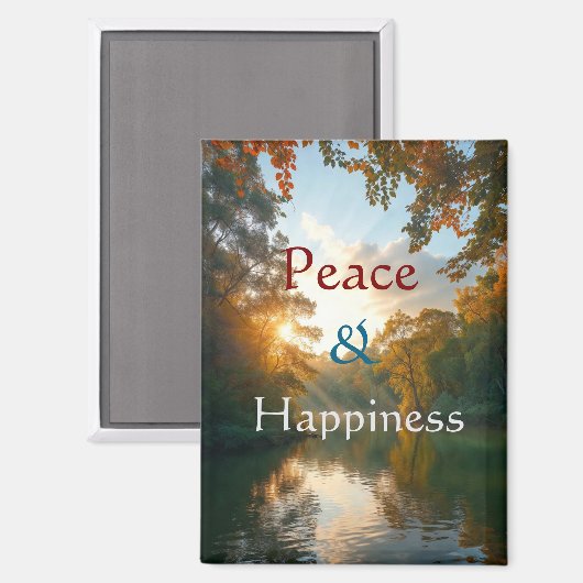 Peace & Happiness  Magnet マグネット (正面/裏面)