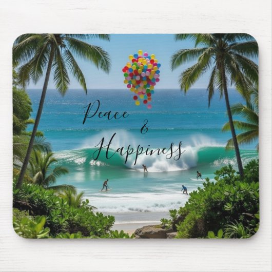 Peace & Happiness Mousepad マウスパッド (正面)