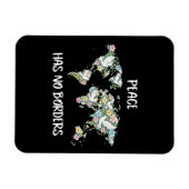 Peace Has No Borders マグネット (横)