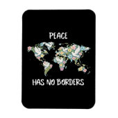 Peace Has No Borders マグネット (縦)
