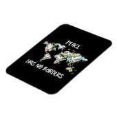 Peace Has No Borders マグネット (左側)