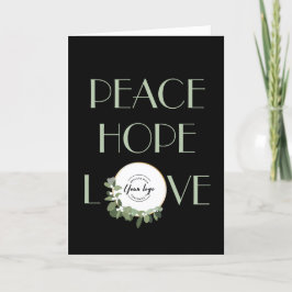 Peace hope love カスタム Company Logo inリース シーズンカード