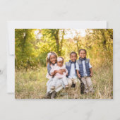 Peace Hope Love Joyタイポグラフィリース写真 シーズンカード (裏面)