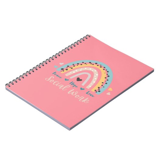 Peace Hope Love Social Work Notebook ノートブック (左側)