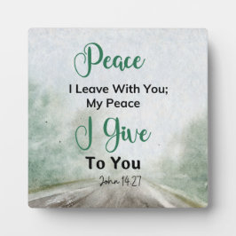 Peace I 与え You John 14.27 フォトプラーク