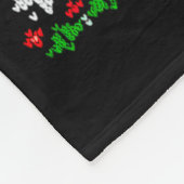 Peace I Come In Peace Couple Matching Ugly Christm フリースブランケット (角)