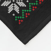 Peace I Come In Peace Couple Matching Ugly Christm フリースブランケット (角)