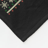 Peace I Come In Peace Couple Matching Ugly Christm フリースブランケット (角)